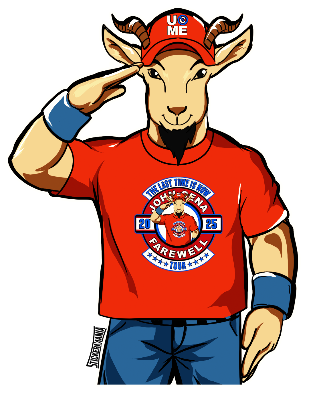 G.O.A.T Cena Sticker